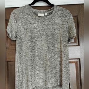 Deletta Metallic Short Sleeve Blouse